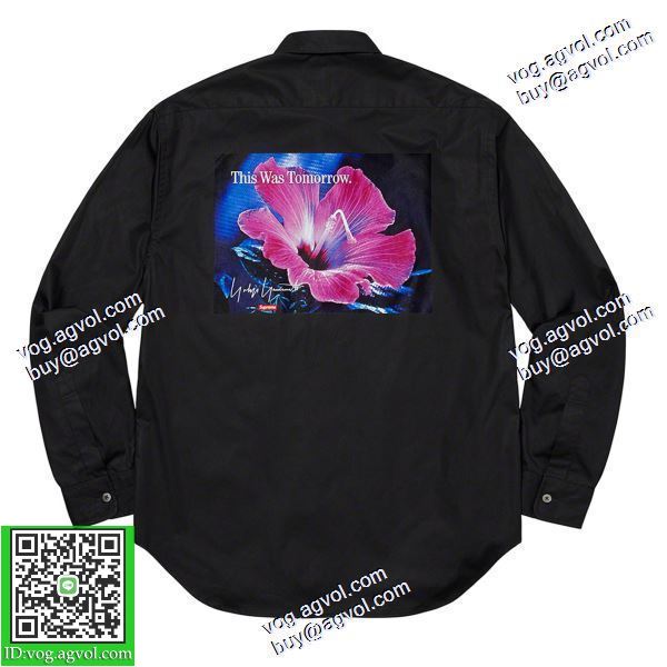 希少価値大！シュプリーム SUPREME 2020秋冬 Supreme X Yohji Yamamoto 長袖シャツ シュプリーム偽物ブランド  2色可選