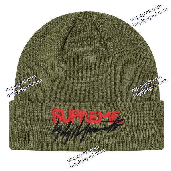 シュプリーム 今買い◎得 Supreme 20FW Beannie 山本耀司連名logo冷帽ニット帽毛糸帽 SUPREMEスーパーコピー 激安 3色可選
