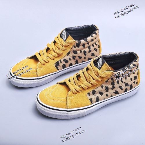 シュプリームコピー Supreme VansXSk8 Mid Velvet Leopard Royal スニーカー  リゾートスタイル