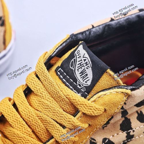 シュプリームコピー Supreme VansXSk8 Mid Velvet Leopard Royal スニーカー  リゾートスタイル