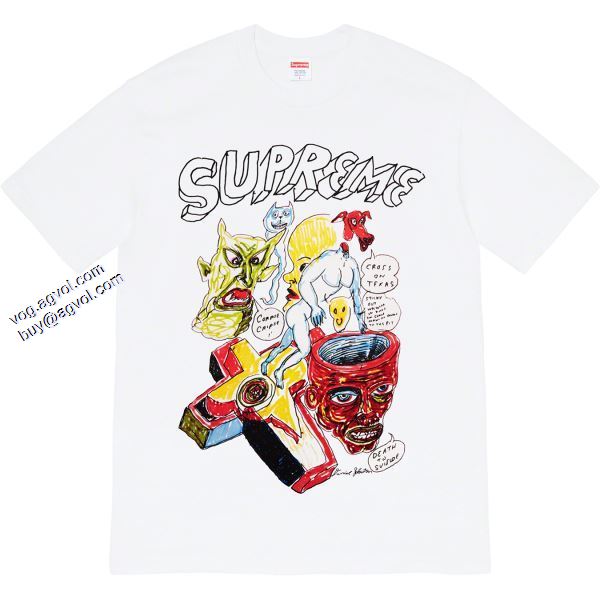 Supreme 20ss Daniel Johnston Tee シュプリーム SUPREME 2色可選 2020春夏新作 Tシャツ/半袖 ファッション 人気