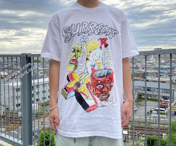 Supreme 20ss Daniel Johnston Tee シュプリーム SUPREME 2色可選 2020春夏新作 Tシャツ/半袖 ファッション 人気