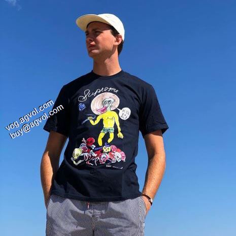 シュプリーム SUPREME Supreme 20ss Daniel Johnston Kill Em All Tee 2色可選 2020春夏新作 Tシャツ/半袖