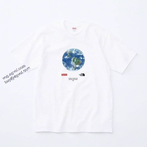Supreme x The North Face One World Tee  3色可選 シュプリーム SUPREME  2020春夏新作 Tシャツ/半袖