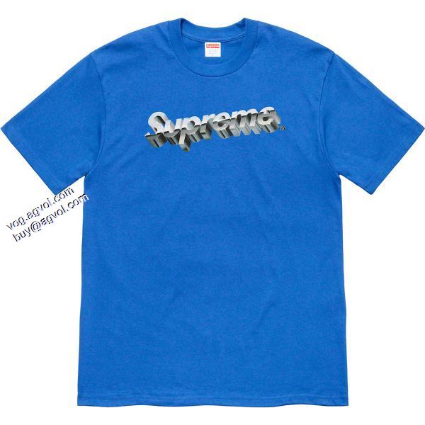 高品質 人気 Supreme 20ss Chrome Logo Tee  多色可選 2020春夏新作 Supreme Tシャツ/半袖