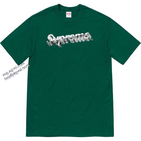 高品質 人気 Supreme 20ss Chrome Logo Tee  多色可選 2020春夏新作 Supreme Tシャツ/半袖