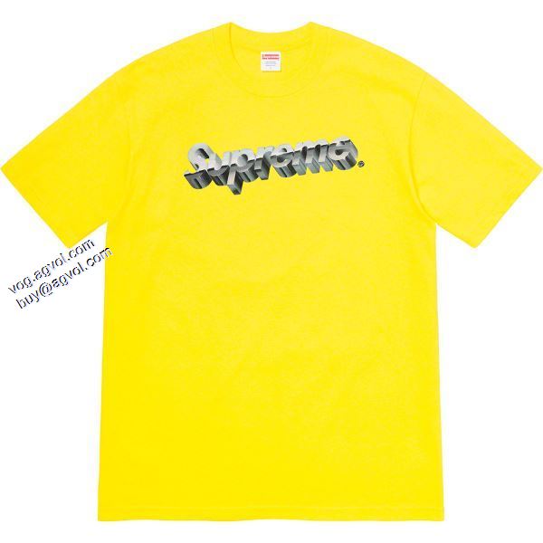 高品質 人気 Supreme 20ss Chrome Logo Tee  多色可選 2020春夏新作 Supreme Tシャツ/半袖