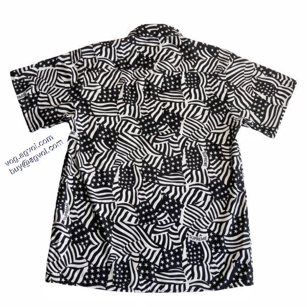 ファション性の高い シュプリームカジュアル SUPREME 2色可選 2020春夏新作 Tシャツ/半袖 SUPREMEアメリカン国旗半袖シャツ