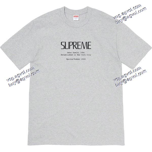 多色可選 Tシャツ/半袖シュプリームコピー20SS Supreme week 18 Anno Domini Teeニューヨーク半袖Tシャツを創立しました SUPREMEコピー 