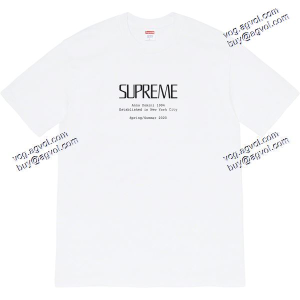 多色可選 Tシャツ/半袖シュプリームコピー20SS Supreme week 18 Anno Domini Teeニューヨーク半袖Tシャツを創立しました SUPREMEコピー 