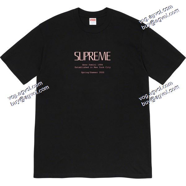 多色可選 Tシャツ/半袖シュプリームコピー20SS Supreme week 18 Anno Domini Teeニューヨーク半袖Tシャツを創立しました SUPREMEコピー 