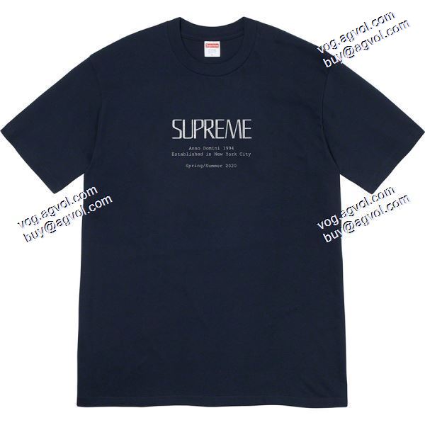 多色可選 Tシャツ/半袖シュプリームコピー20SS Supreme week 18 Anno Domini Teeニューヨーク半袖Tシャツを創立しました SUPREMEコピー 