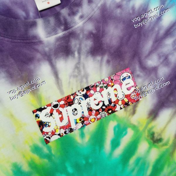 2020夏の新型重工洗濯SUPREMEコピー村上隆のファッション染めシュプリームコピー Tシャツ/半袖スタイリッシュな印象