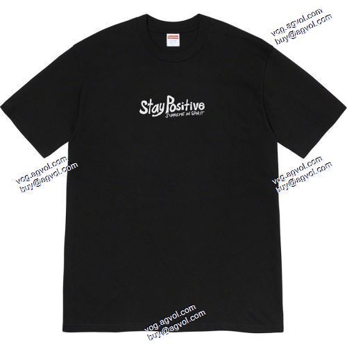 Tシャツ/半袖 Supreme 20FW Stay Positive Tee多色可選 SUPREME偽物ブランド  デザイン性の高い