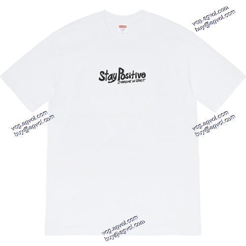 Tシャツ/半袖 Supreme 20FW Stay Positive Tee多色可選 SUPREME偽物ブランド  デザイン性の高い