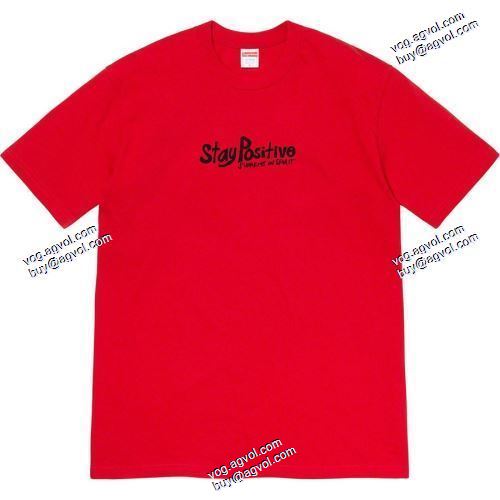 Tシャツ/半袖 Supreme 20FW Stay Positive Tee多色可選 SUPREME偽物ブランド  デザイン性の高い