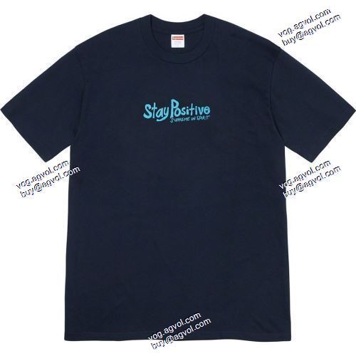 Tシャツ/半袖 Supreme 20FW Stay Positive Tee多色可選 SUPREME偽物ブランド  デザイン性の高い