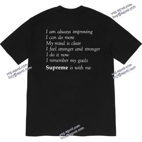 Tシャツ/半袖 Supreme 20FW Stay Positive Tee多色可選 SUPREME偽物ブランド  デザイン性の高い