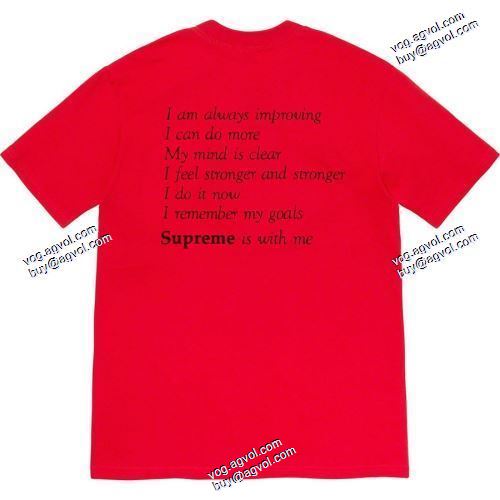Tシャツ/半袖 Supreme 20FW Stay Positive Tee多色可選 SUPREME偽物ブランド  デザイン性の高い