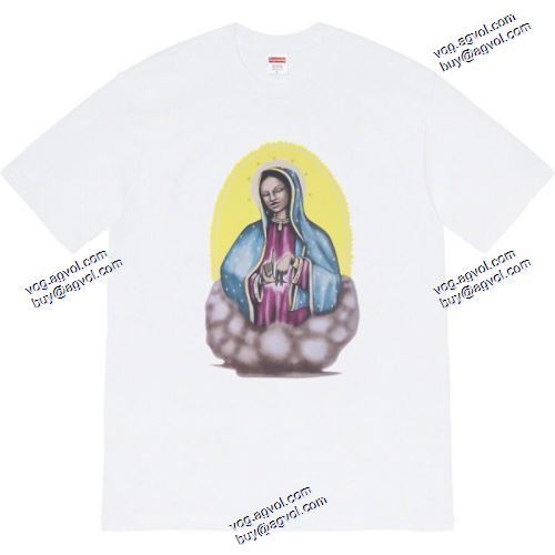 SUPREME偽物ブランドSupreme Virgin Guadalupe LA Tシャツ/半袖 2色可選 着回し度抜群  シュプリームコピー 