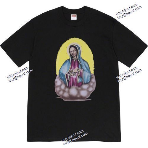 SUPREME偽物ブランドSupreme Virgin Guadalupe LA Tシャツ/半袖 2色可選 着回し度抜群  シュプリームコピー 