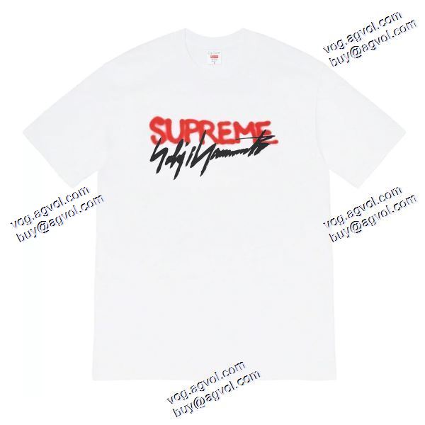 耐久性のある シュプリーム SUPREME 半袖Tシャツ 2020秋冬 Supreme X Yohji Yamamoto 20FW LOGO TEE シュプリームコピー 2色可選