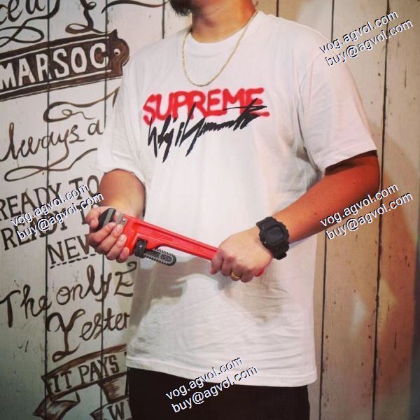 耐久性のある シュプリーム SUPREME 半袖Tシャツ 2020秋冬 Supreme X Yohji Yamamoto 20FW LOGO TEE シュプリームコピー 2色可選