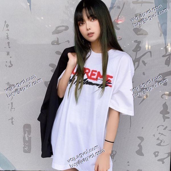 耐久性のある シュプリーム SUPREME 半袖Tシャツ 2020秋冬 Supreme X Yohji Yamamoto 20FW LOGO TEE シュプリームコピー 2色可選