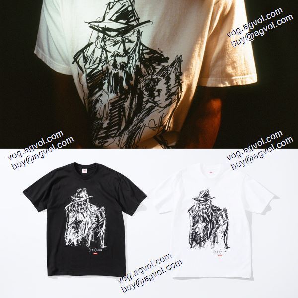 半袖Tシャツ お洒落に魅せる シュプリームコピーブランド SUPREME 2020秋冬 Supreme X Yohji Yamamoto 20FW Portrait Tee 2色可選