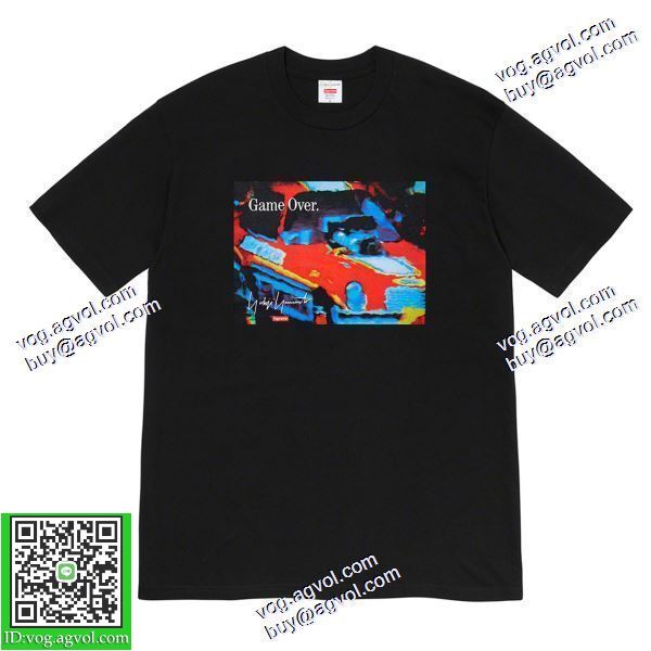 存在感のある シュプリーム SUPREME スーパーコピー 2020秋冬 Supreme X Yohji Yamamoto 20FW Game Over Tee 半袖Tシャツ 2色可選