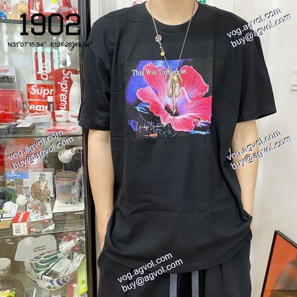 大人の個性を シュプリームブランドスーパーコピー SUPREME 2020秋冬 Supreme X Yohji Yamamoto 20FW This Was Tomorrow Tee 半袖Tシャツ 2色可選