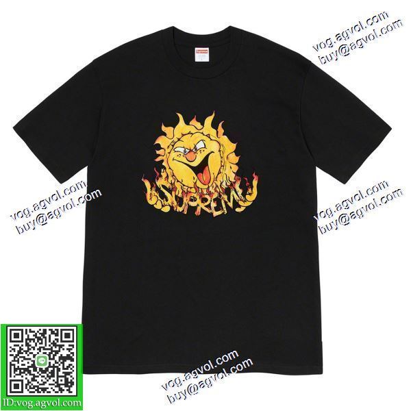 モデル大絶賛♪ シュプリーム SUPREME 2020秋冬 Supreme 20FW Sun Tee 太陽プリント丸首 半袖Tシャツ ブランドコピー 5色可選
