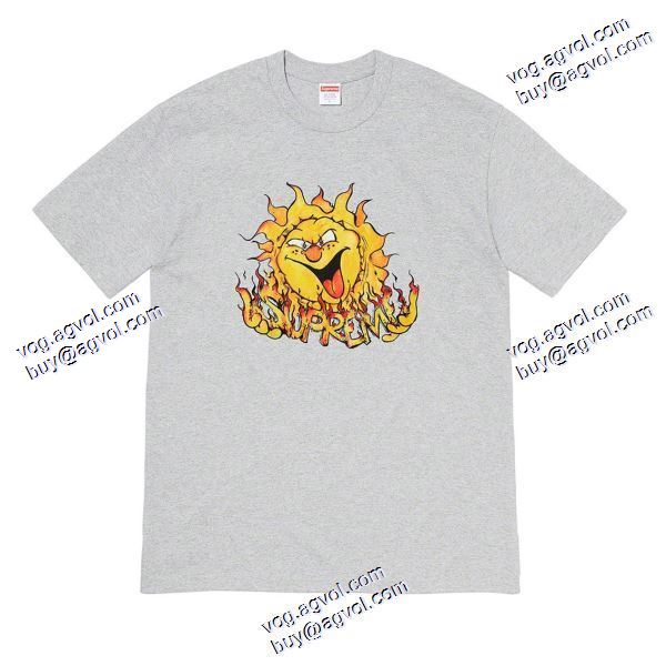 モデル大絶賛♪ シュプリーム SUPREME 2020秋冬 Supreme 20FW Sun Tee 太陽プリント丸首 半袖Tシャツ ブランドコピー 5色可選