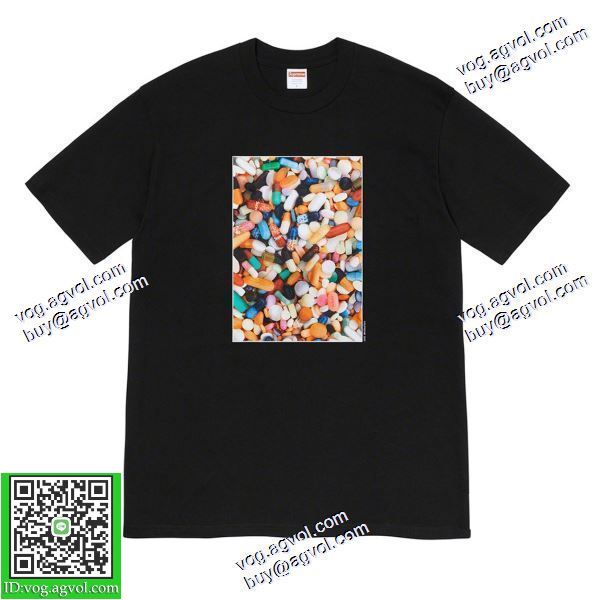 大人気再登場 シュプリーム SUPREME 2020秋冬 Supreme 20FW Pills Tee 丸薬プリント丸首 半袖Tシャツ SUPREMEスーパーコピー 4色可選
