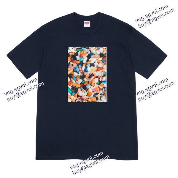 大人気再登場 シュプリーム SUPREME 2020秋冬 Supreme 20FW Pills Tee 丸薬プリント丸首 半袖Tシャツ SUPREMEスーパーコピー 4色可選