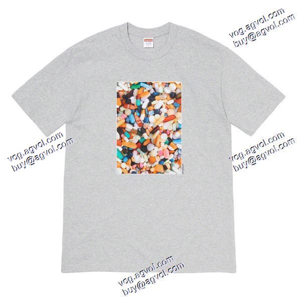 大人気再登場 シュプリーム SUPREME 2020秋冬 Supreme 20FW Pills Tee 丸薬プリント丸首 半袖Tシャツ SUPREMEスーパーコピー 4色可選