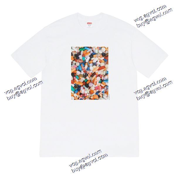 大人気再登場 シュプリーム SUPREME 2020秋冬 Supreme 20FW Pills Tee 丸薬プリント丸首 半袖Tシャツ SUPREMEスーパーコピー 4色可選