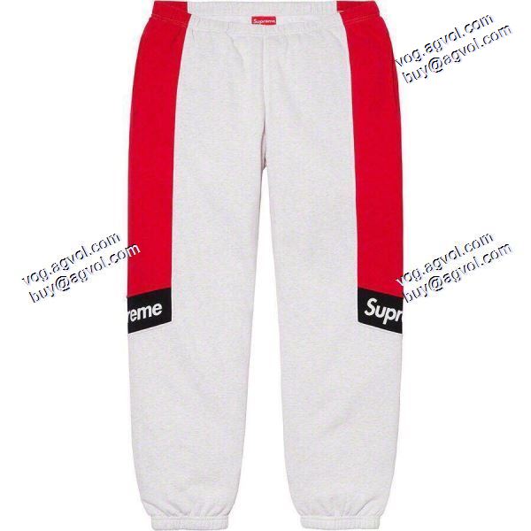 シュプリームコピー 3色可選 Supreme偽物 20SS Color Blocked Sweatpant スエットパンツ SUPREMEコピー 