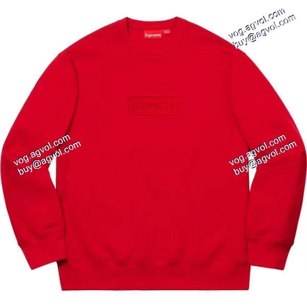 人気商品登場シュプリームコピー多色可選 2020秋冬新作 Supreme 20 ss Cut Logo CrewneckカットレリーフLOGO丸首ガーゼ SUPREMEコピープルオーバーパーカー 