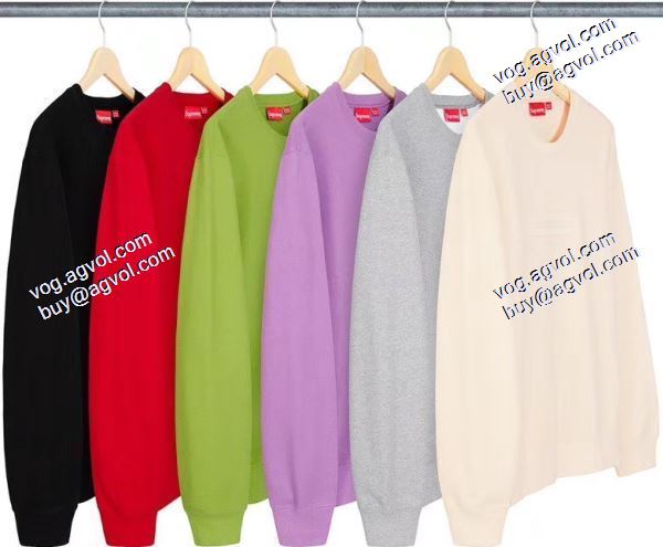 人気商品登場シュプリームコピー多色可選 2020秋冬新作 Supreme 20 ss Cut Logo CrewneckカットレリーフLOGO丸首ガーゼ SUPREMEコピープルオーバーパーカー 
