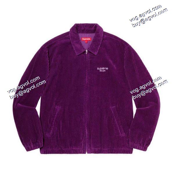 SUPREMEコピー 2020秋冬 Supreme 20 ss Wide Wale Corduroyフレックスジャケットファスナージャケット ウールコート 高級感ある シュプリームコピー 多色可選