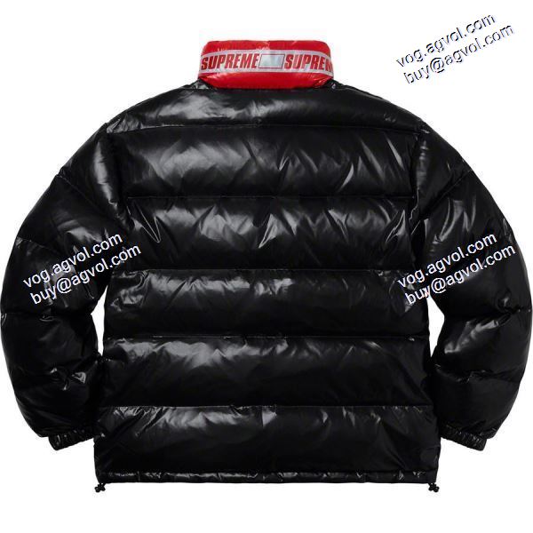 Supreme 20ss Shiny Reversibleネックラインの反射面が明るい両面ダウンジャケット シュプリームコピーリバーシブル・ジャンパー SUPREMEコピー ダウンジャケット 2020秋冬新作