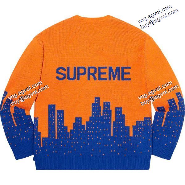海外セレブ愛用 Supreme 20 ss New York Sweater都市セーターニューヨークメトロポリタン夜景  SUPREMEシュプリームコピー ニットパーカー 多色可選 