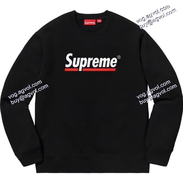 定番無地パーカー シュプリームコピー Supreme 20SS Undline Crewneck 下線Logoプルオーバーパーカー 多色可選 SUPREME偽物ブランド