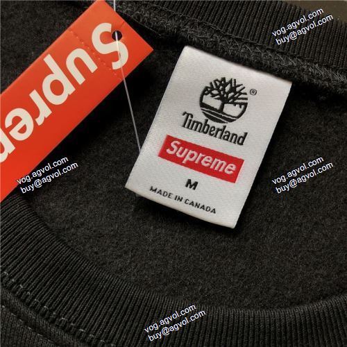 人目を惹くデザイン 4色可選 Supreme 20SS Timberland Crewneck プルオーバーパーカー  シュプリームブランドコピー