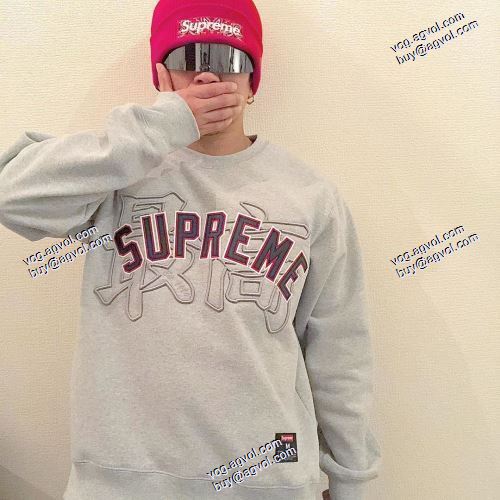 SUPREMEコピーブランド Supreme 20ss Kanji Logo Crewneck プルオーバーパーカー逸品 多色可選