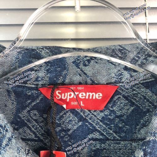 SUPREMEブランドコピーこだわりのコート Supreme 100 Dollar Bill Trucker Jacket  デニムジャケット SUPREME偽物ブランド