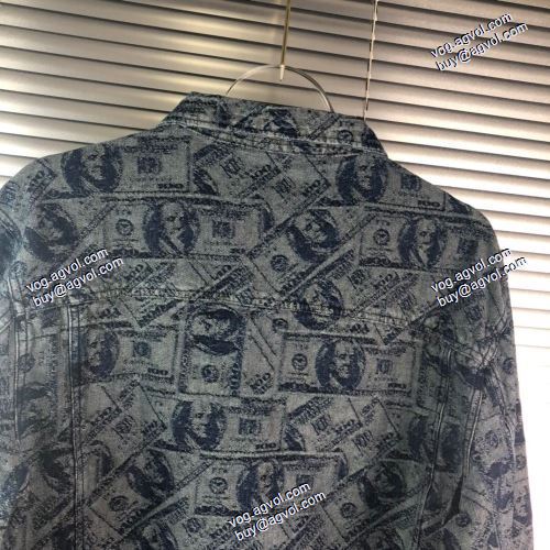 SUPREMEブランドコピーこだわりのコート Supreme 100 Dollar Bill Trucker Jacket  デニムジャケット SUPREME偽物ブランド