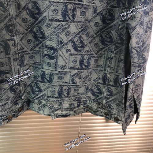 SUPREMEブランドコピーこだわりのコート Supreme 100 Dollar Bill Trucker Jacket  デニムジャケット SUPREME偽物ブランド