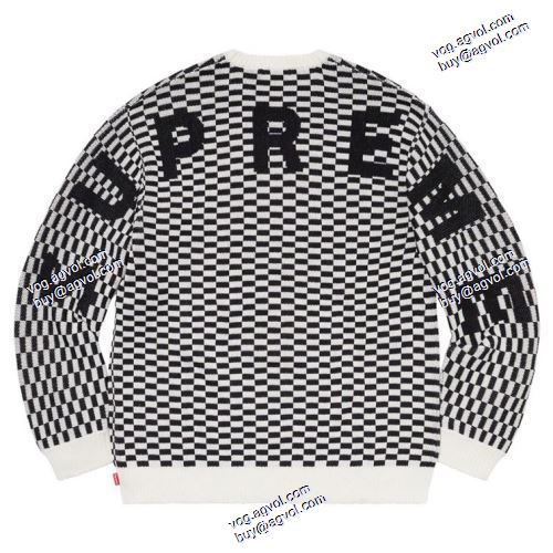 ゆったりとしたサイズ感 Supreme 20SS Back Logo Sweater プルオーバー SUPREME偽物ブランド